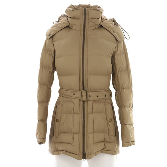 Burberry Women's Winterleigh Belted Puffer Coat Quilted Polyamide with Down